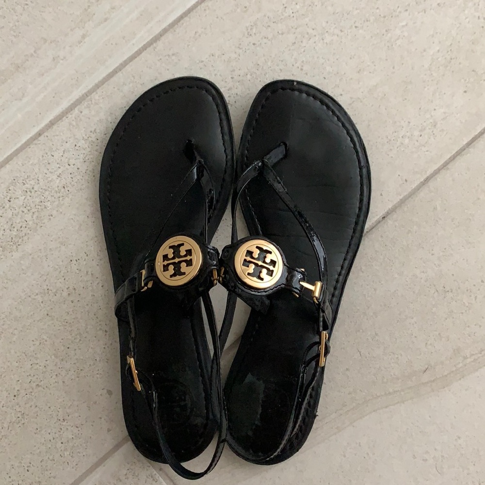 Tory Burch Black Ali Thong Sandal